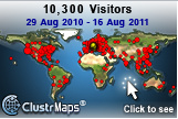 Map of my visitors